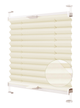 Жалюзи-плиссе Wenster тканевые Cosimo One VSM1 Duo Thermo 201 42.5х90 см Ванильный (731394019581) - изображение 1