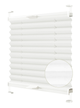 Жалюзи-плиссе Wenster тканевые Cosimo One VSM1 Duo Ecoro 116 40х60 см Белый (801354019580) - изображение 1
