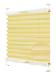 Жалюзи-плиссе Wenster тканевые Cosimo One VSM1 Duo Ecoro 107 70х170 см Светло-желтый (8111404019592) - изображение 1