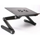 Столик трансформер для ноутбука портативна підставка з вентилятором Laptop Table T8 - изображение 5