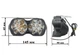 LED фара 18 диодов на 30W. для мотоциклов и скутеров, светодиодная фара на авто и мото технику. L-15. - изображение 4