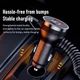 Адаптер в прикурювач Remax Proda PD-C37 PD 160W + QC3.0 1USB/1Type-C з кабелем Lightning та Type-C Чорний - зображення 4