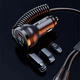 Адаптер в прикурювач Remax Proda PD-C37 PD 160W + QC3.0 1USB/1Type-C з кабелем Lightning та Type-C Чорний - зображення 5