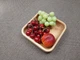 Дерев'яна тарілка глибока, миска, салатник SWEET CHERRY МКВ1640 з дерева черешня "TriskaWood" - зображення 3