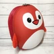Рюкзак детский 2-6 лет Baby Bag, пингвин, цвет красный ( код: IBD003R ) - изображение 3
