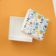 Коробка подарункова eko-kraft 195*195*97 мм Патріотична Коробка з кришкою для українських сувенірів "Українські візерунки" - зображення 1