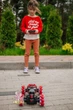 Машинка 40 см Hyper SKIDDING Stunt Zheng Guang красная перевертыш на р/у управление жестами - изображение 9