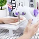 Портативная домашняя швейная машинка с доской Sewing Machine подсветка, педаль, питание от сети или батареек (4x AA) - изображение 3