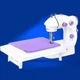 Портативная домашняя швейная машинка с доской Sewing Machine подсветка, педаль, питание от сети или батареек (4x AA) - изображение 7