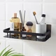 Металлическая полка для ванной Art-Home Bath Holder самоклеящеюся, прочная до 10 кг Черная - изображение 2