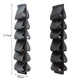 Сумка для хранения обуви, одежды, сумой Shoe Rack 6 отделов Подвесной органайзер Черный - изображение 5