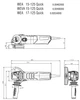 Угловая шлифмашина Metabo WEV 17-125 Quick (600516000) с регулировкой количества оборотов, быстрозажимной гайкой + картонная коробка - изображение 9