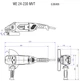 Угловая шлифмашина Metabo WE 24-230 MVT (606469000) с поворотной главной рукояткой + картонная коробка - изображение 6