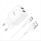 Зарядное устройство Hoco Lightning Cable Maker dual port charger set N25 |2USB, 2.1A| white - изображение 1
