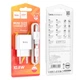 Зарядний пристрій HOCO Leisure Micro USB cable single port charger C106A |1USB, 10.5W/2.1A| white - зображення 7