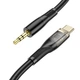 Кабель HOCO 3.5 mm to Type-C Transparent Discovery Edition Digital audio conversion cable UPA25 |1M| Колір Black - зображення 2