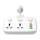 Подовжувач мережевий LDNIO SC2413 |3USB/1Type-C, 3Sockets. QC/PD, 20W/10A, EU Plug| білий - зображення 9