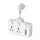 Подовжувач мережевий LDNIO SC2413 |3USB/1Type-C, 3Sockets. QC/PD, 20W/10A, EU Plug| білий - зображення 11