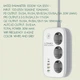 Подовжувач мережевий LDNIO c Wi-Fi SEW3452 |3USB/1Type-C, 3Sockets. QC/PD, 30W/10A, 2m EU Plug| білий - зображення 6