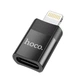 Перехідник OTG Hoco UA17 Lightning (M) - Type-C (F) 2,0 чорний - зображення 1