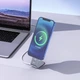 Тримач настільний для бездротового зарядного пристрою MagSafe Hoco PH44 Grey (6931474753397) - изображение 4