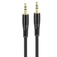 Кабель HOCO UPA25 Transparent Discovery Edition AUX audio cable, 1M, black - изображение 1