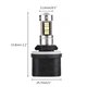 Cветодиодная лампа с цоколем H27 (880) 30SMD 4014 12V с линзой, обманкой и драйвером Белая (21114) - изображение 4