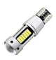 Светодиодная лампа&nbsp;Т10 W5W 30 SMD 4014 с обманкой, драйвером и линзой 12V Белая (10114) - изображение 2