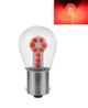 Світлодіодна лампа з цоколем 1156 BA15s P21W 33SMD 2835 12V Червоне світло, скляна колба (11325) - зображення 1