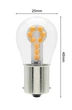 Світлодіодна лампа з цоколем 1156 BA15s P21W 33SMD 2835 12V Жовте світло, скляна колба (11324) - зображення 3