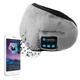 Маска для сна с наушниками bluetooth 3D EnJoy C 100 на липучке, заряд от USB Серая - изображение 8