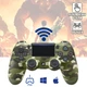 Бездротовий геймпад UKC Dualshock 4 Wireless Bluetooth джойстик для приставки PS4 Green Camouflage - зображення 1