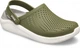 Унисекс кроксы Crocs LiteRide Clog Army Green/White M5/W7 37-38р. (22,9 см) Хаки - изображение 4