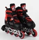 Роликові ковзани Best Roller (30-33) PU колеса, світло на передньому колесі, в сумці Red/Black (98927) - зображення 1