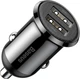 Зарядное устройство Baseus (CCALLP-01) в автомобиль Dual USB 4.8A чёрный (752001) - изображение 2