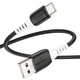 Кабель USB Type-C 3А 1м чорний Hoco X82 для заряджання та передачі даних - зображення 5