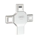 USB флешка Flash Drive XO DK04 USB2.0 4 в 1 на 16 ГБ, виготовлена ​​зі сталі. - зображення 1