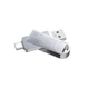 USB Флешка Flash Drive XO DK03 USB-Type-C 3.0 16Gb Сталевий Металік - зображення 1