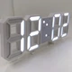Годинник LED VST-6803 електронний від мережі білий корпус біла індикація - зображення 2