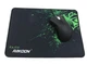 Килимок для мишки ігрова поверхня Razer Rakoon Black 240*320*2 мм рейзер (801816287) Чорно-зелений - зображення 4