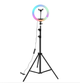 Кольцевая лампа RGB MJ30, 30 см + штатив 2,1м - изображение 9