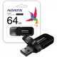 USB флеш-накопитель флешка Flash A-DATA USB 2.0 AUV 240 64Gb Black - изображение 3