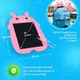 Дитячий графічний планшет для малювання A-Toys Writing Tablet LCD DC 101 на батарейці зі стилусом Рожевий - зображення 6