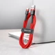 Кабель Baseus Cafule Cable USB for Type-C 3 A 1 м Red (CATKLF-B09) - изображение 5