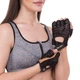 Перчатки для фитнеса перчатки спортивные Zelart Fitness Gloves 161967 размер M Black-Brown - изображение 9