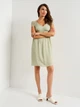 Платье миди летнее женское H&M 0858854 XS Оливковое (SZ2000215060859) - изображение 1