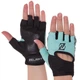 Перчатки для фитнеса перчатки спортивные Zelart Perfect Fitness 3886 размер XS Black-Mint - изображение 1