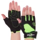 Перчатки для фитнеса перчатки спортивные Zelart Fitness 161728 размер XS Black-Green - изображение 1
