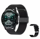 Смарт-часы Uwatch HK8 Pro Black AMOLED, 2 ремешка, силиконовый и металлический - изображение 1