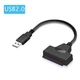 Перехідник-адаптер SATA USB 2.0 для жорсткого диска HDD SSD 2.5'' 25см - зображення 5